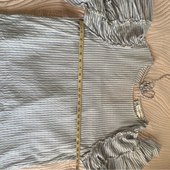 Striped Ruffle Sleeve Blouse - Picture 5 of 5